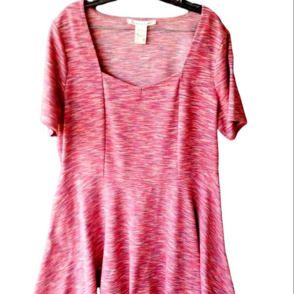 American Rag Cie Womens A Line Mini Dress Multi Color Size 1X